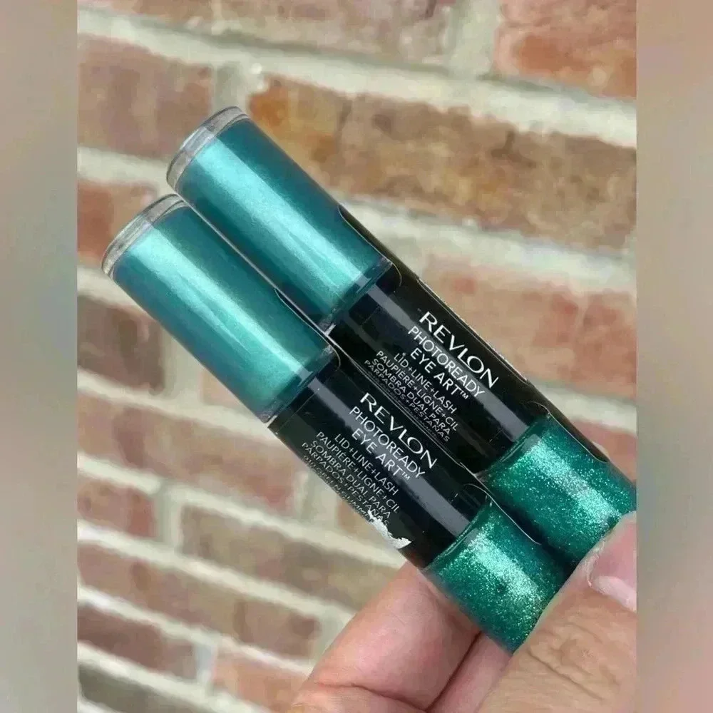 Revlon Photoready Eye Make up Green NEW Lot of 2 Punk Halloween Goth Costume